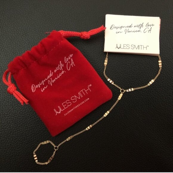 Jules Smith Serena 14K Gold Plate Hand Chain Bracelet - Picture 7 of 7